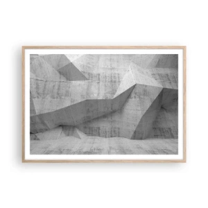 Poster în ramă de stejar deschis - O adevărată provocare - 100x70 cm