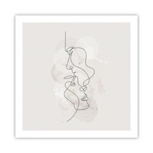 Poster - Încurcați într-o îmbrățișare - 60x60 cm
