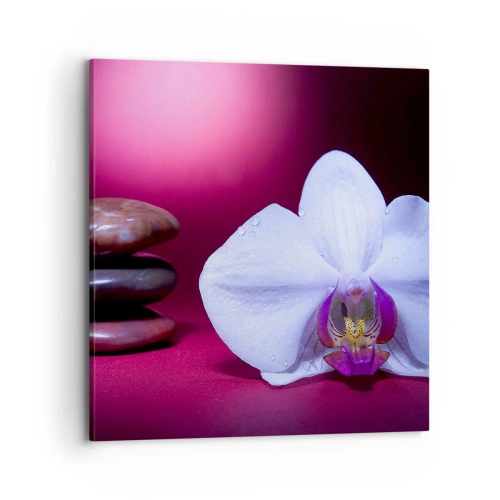 Tablou pe pânză - Un studiu al prospețimii în mov - 70x70 cm