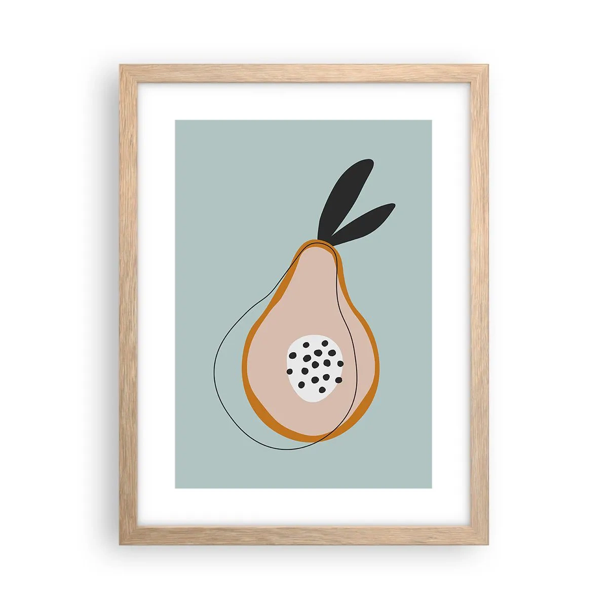 Poster în ramă de stejar deschis - Pătrunzând în natura lucrurilor - 30x40 cm