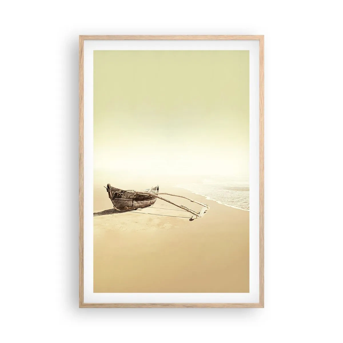 Poster în ramă de stejar deschis - O amintire din Mările Sudului - 61x91 cm