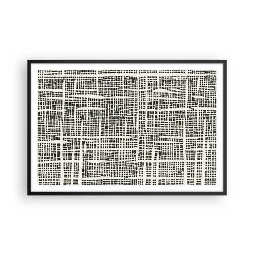 Poster în ramă neagră - O compoziție țesută - 91x61 cm