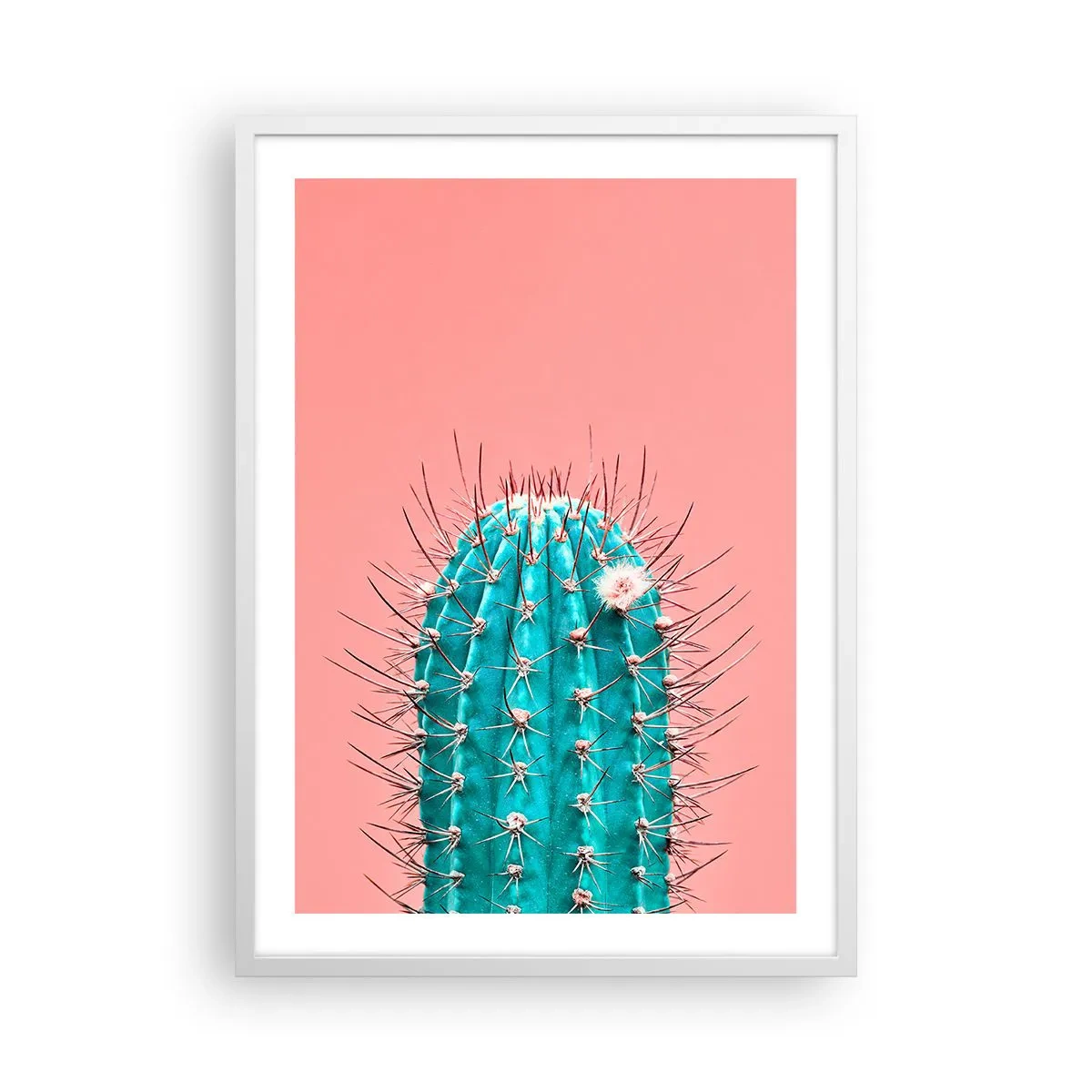 Poster în ramă albă - Doar privește - 50x70 cm