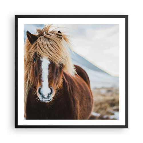 Poster în ramă neagră - Simțiți libertatea? - 60x60 cm