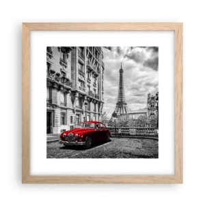 Poster în ramă de stejar deschis - Prădător în oraș - 30x30 cm