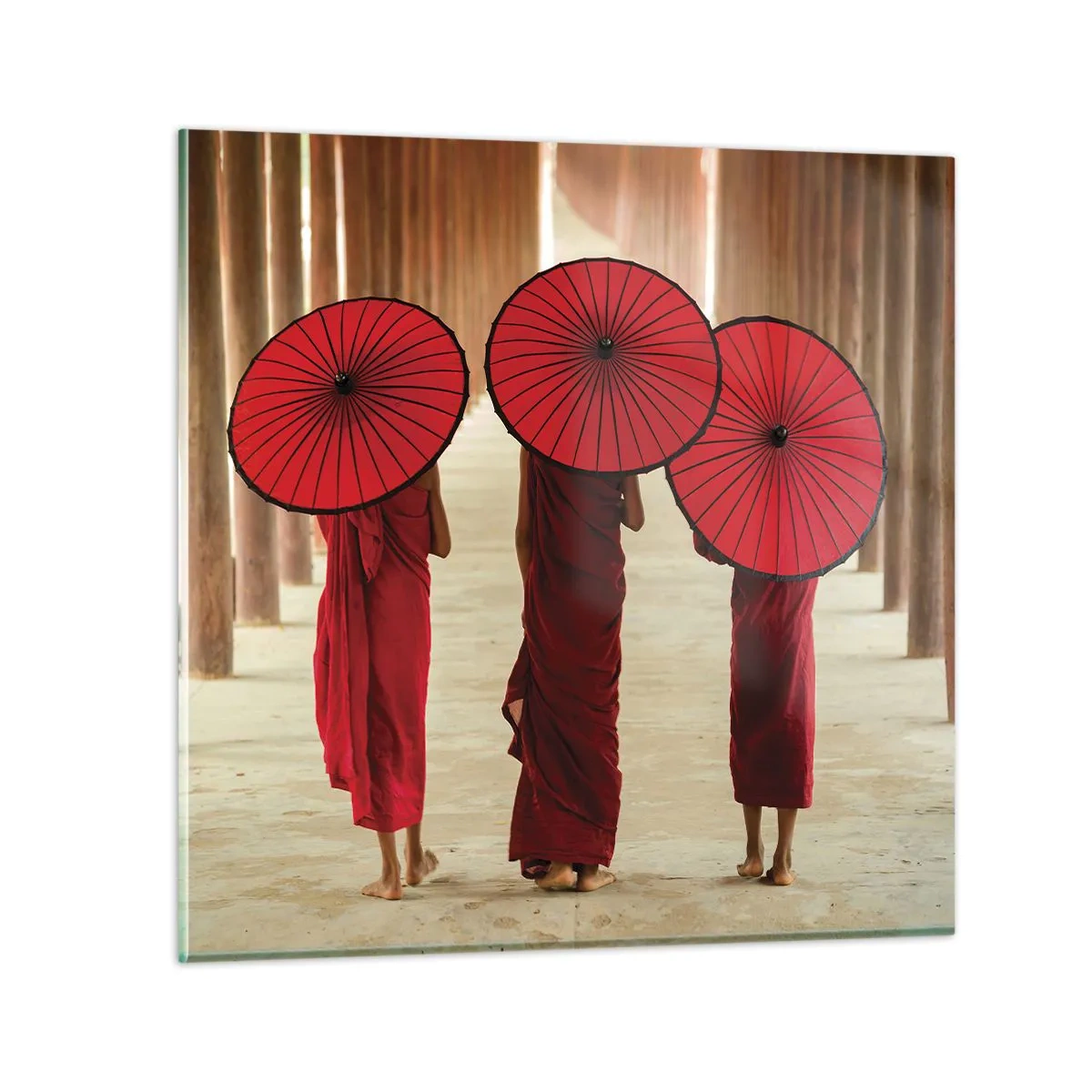 Tablou pe sticlă - Pe drumul spre Tărâmul Pur - 60x60 cm