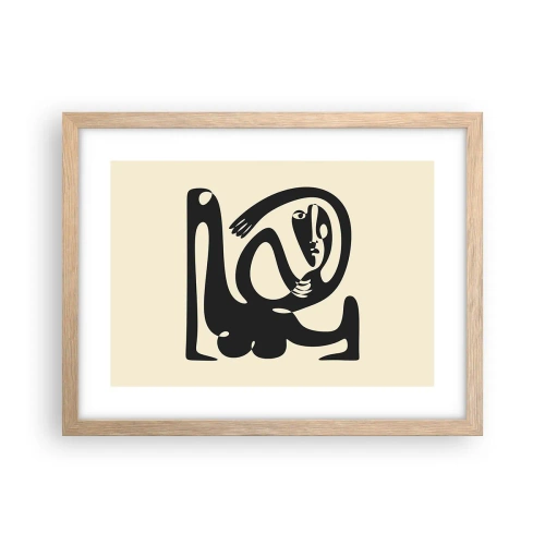 Poster în ramă de stejar deschis - Aproape Picasso - 40x30 cm