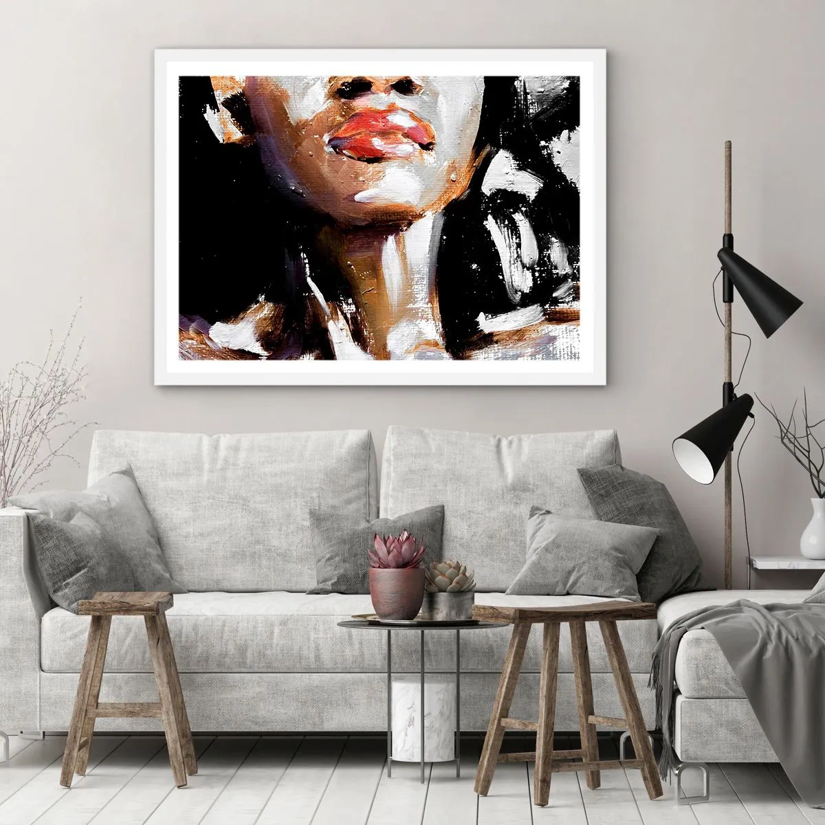 Poster în ramă albă - Mândrie fără prejudecăți - 100x70 cm