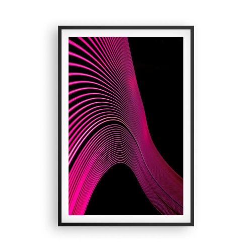 Poster în ramă neagră - Bulevardul de lumină - 61x91 cm