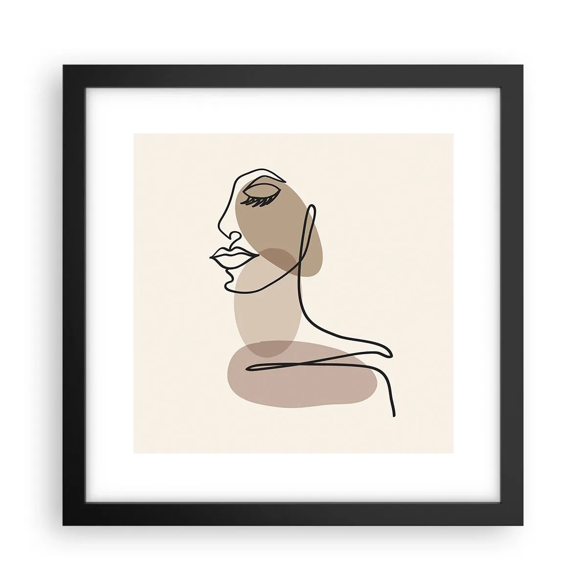 Poster în ramă neagră - Ascultându-se pe sine - 30x30 cm