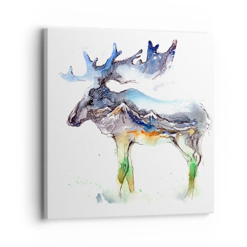 Tablou pe pânză - Eroul poveștii de iarnă - 30x30 cm