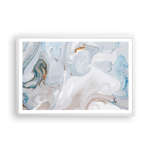 Poster în ramă albă - Albul ridicat - 91x61 cm