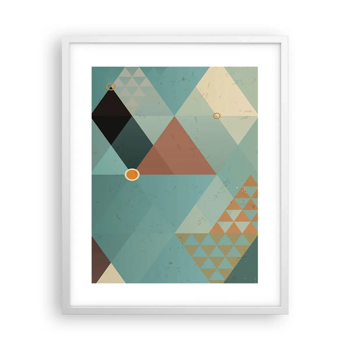 Poster în ramă albă - Unitatea multiplicității, multiplicitatea unității - 40x50 cm