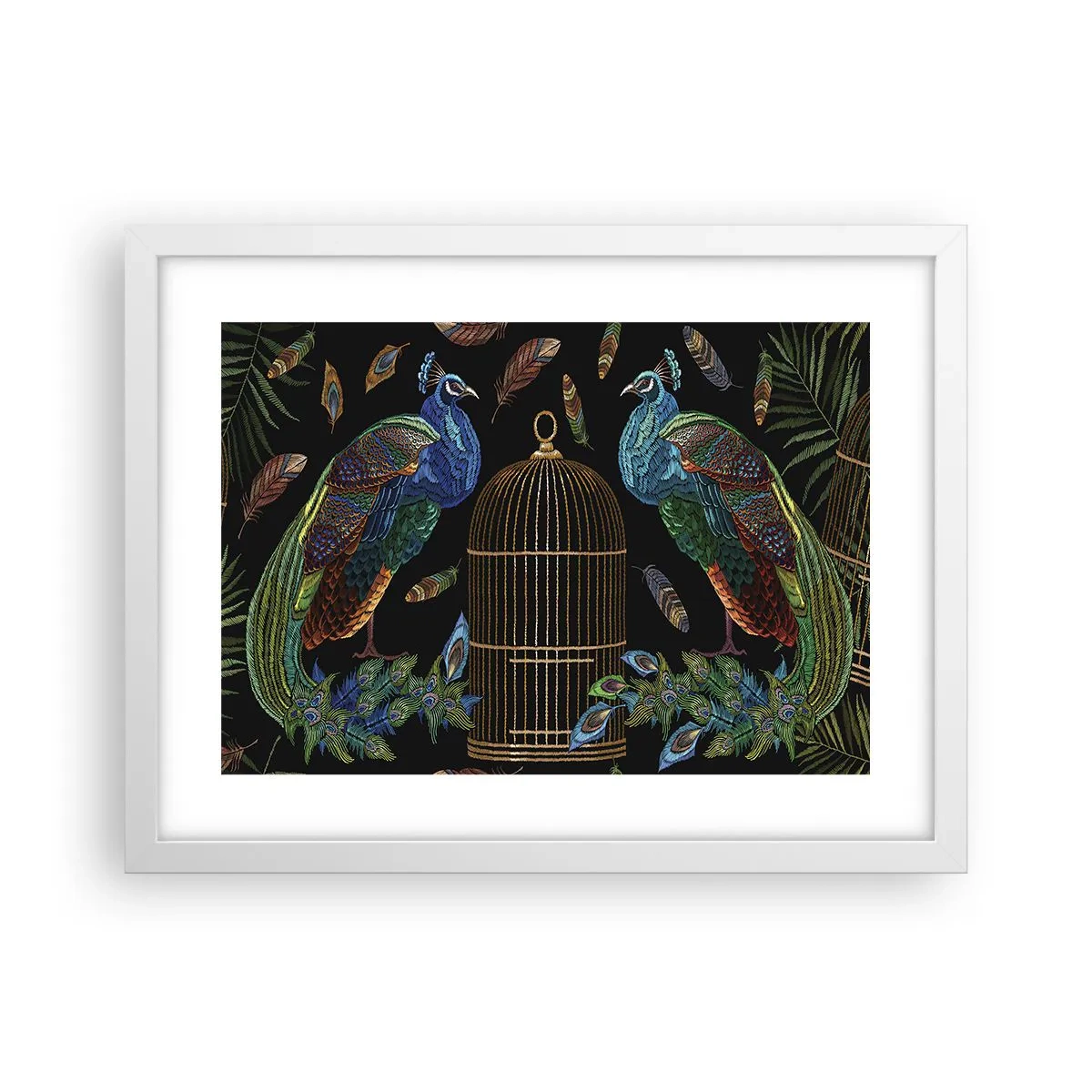 Poster în ramă albă - În veșmânt regal - 40x30 cm