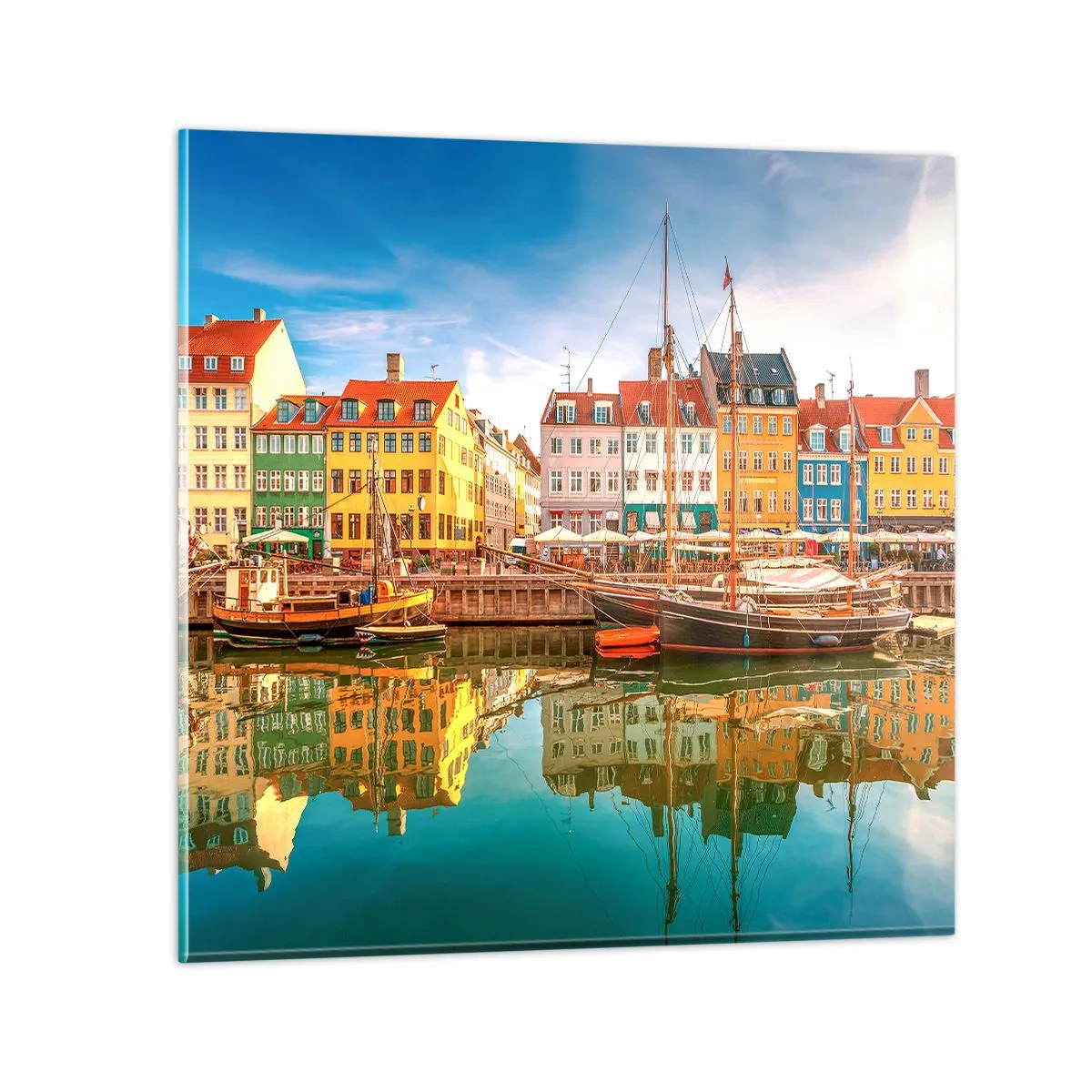 Tablou pe sticlă - Spre o apă netedă ca o oglindă - 70x70 cm