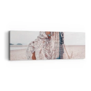 Tablou pe pânză - Hippie pe drum - 90x30 cm