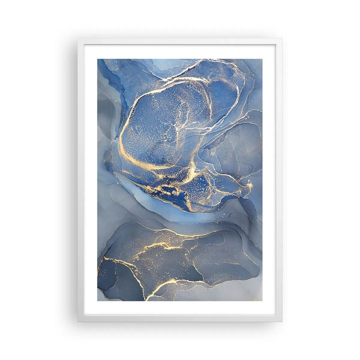 Poster în ramă albă - Praf de aur - 50x70 cm