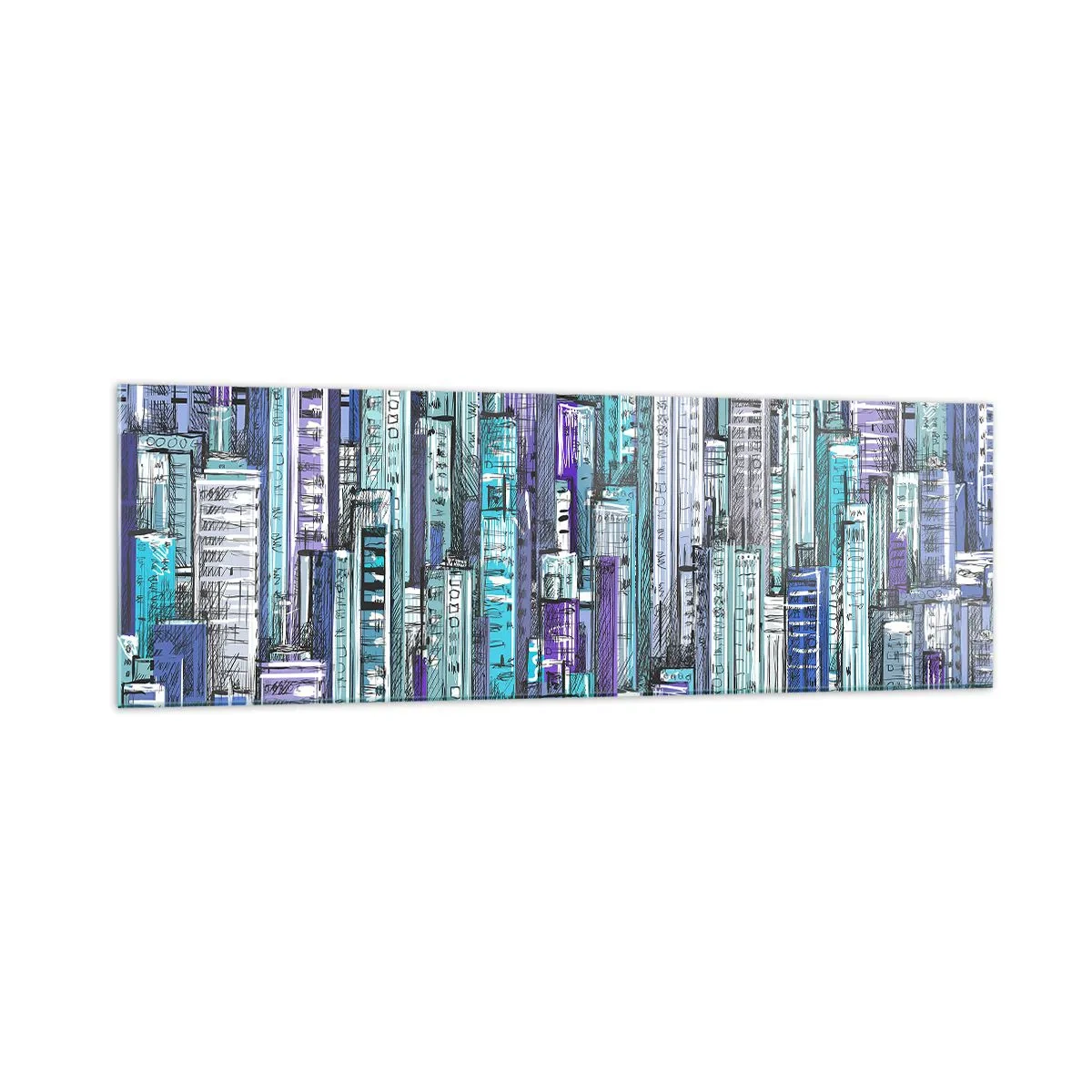 Tablou pe sticlă - Albastru din cer - 160x50 cm