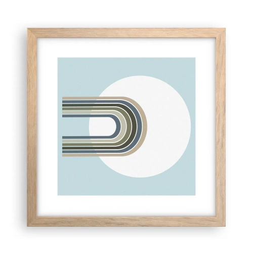 Poster în ramă de stejar deschis - Atracție irezistibilă - 30x30 cm