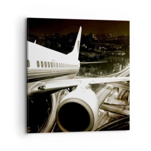 Tablou pe pânză - Zbor în noapte - 70x70 cm