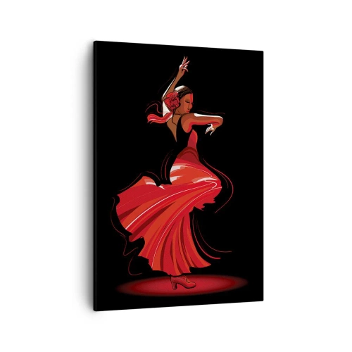 Tablou pe pânză - Spiritul înflăcărat al flamenco-ului - 50x70 cm