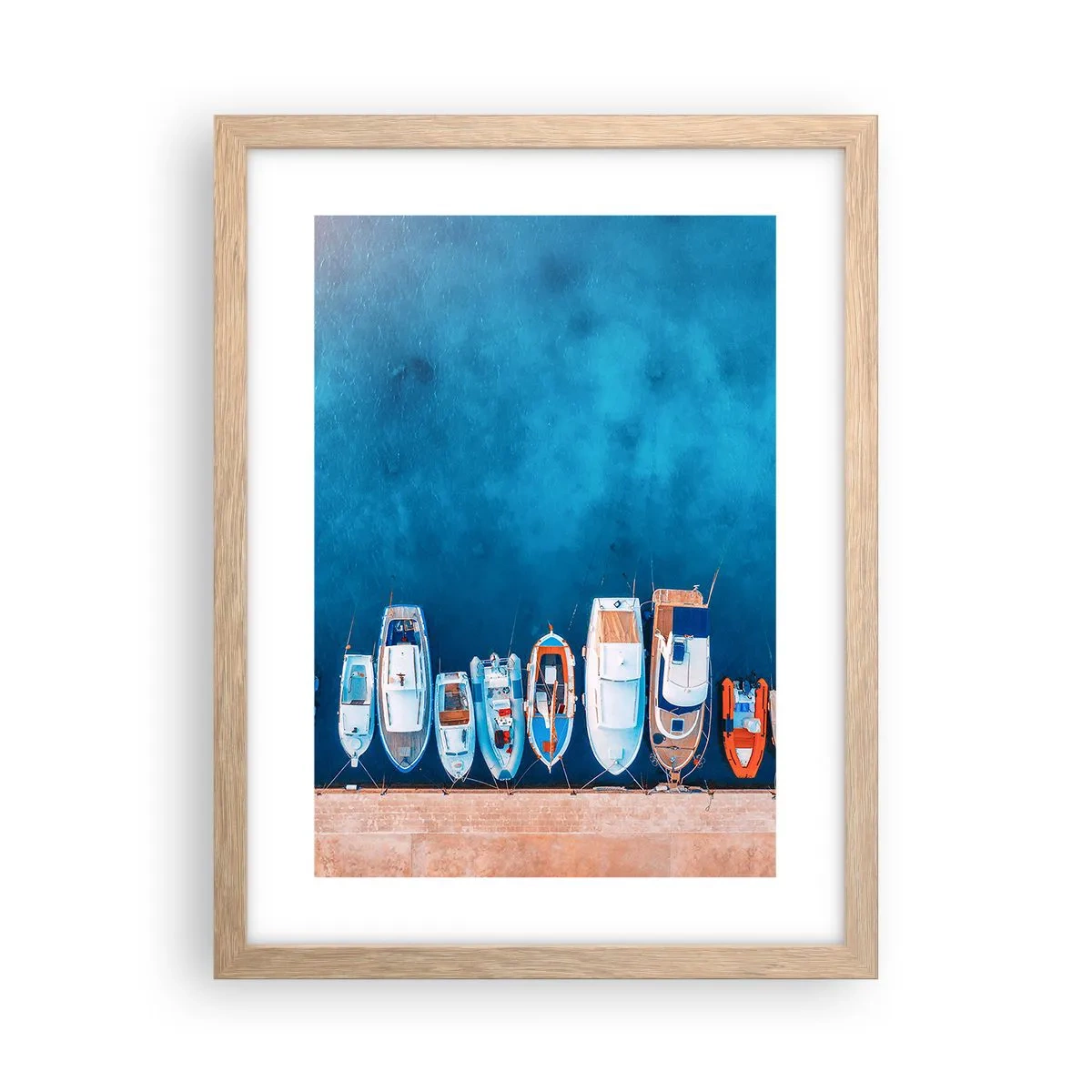 Poster în ramă de stejar deschis - Aliniere - 30x40 cm