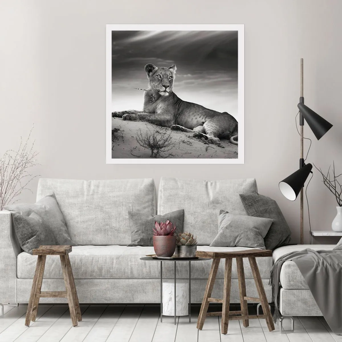 Poster - Odihna reginei deșertului - 50x50 cm