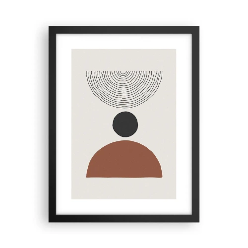 Poster în ramă neagră - În centrul atenției - 30x40 cm