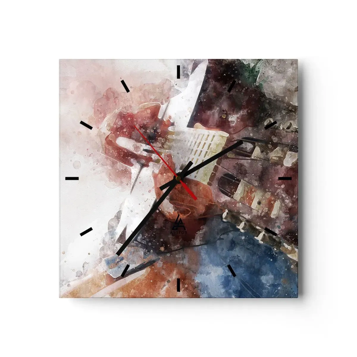 Ceas de perete - Ceas pe sticlă - Și ce părere ai? - 30x30 cm