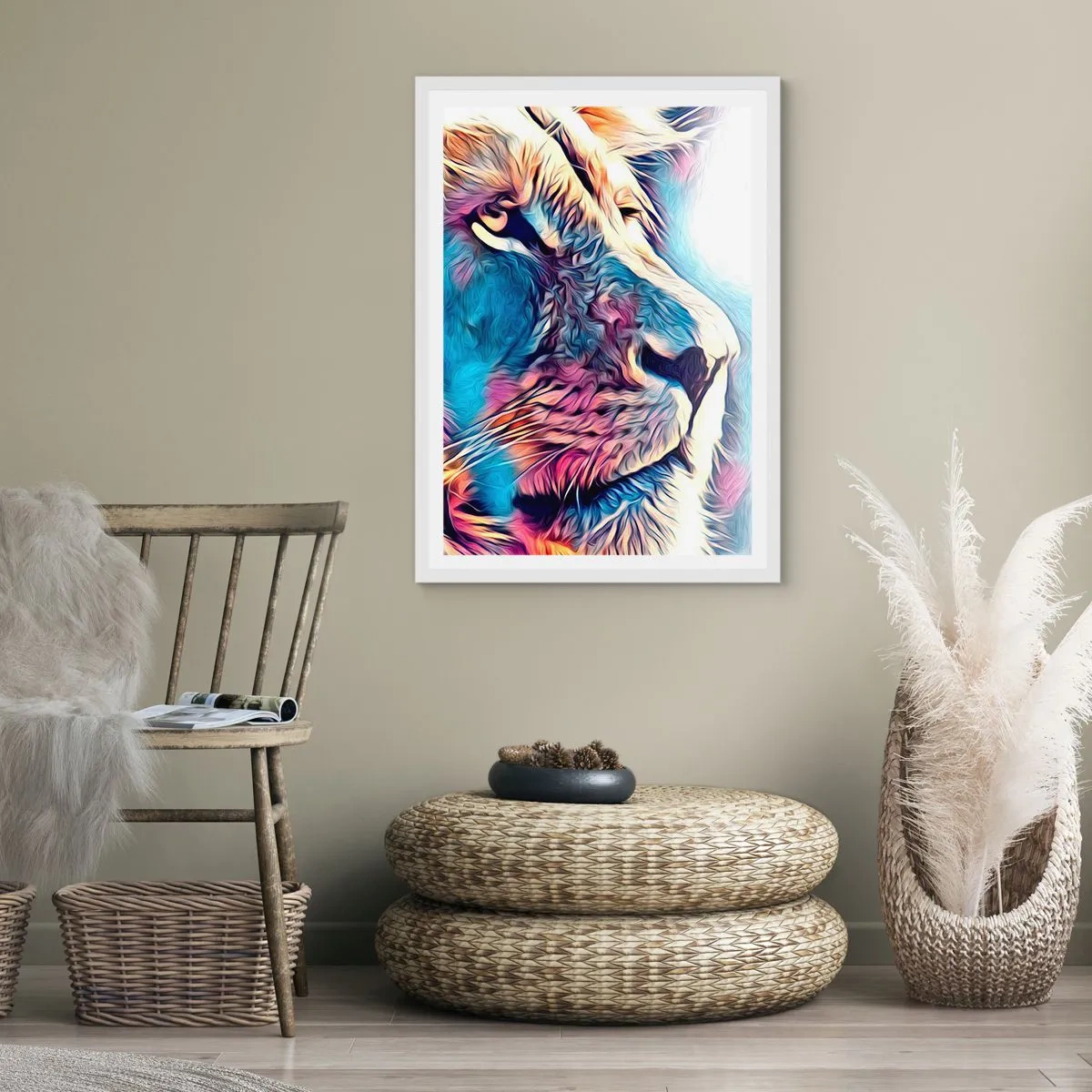 Poster în ramă albă - Înțelepciunea naturii - 61x91 cm