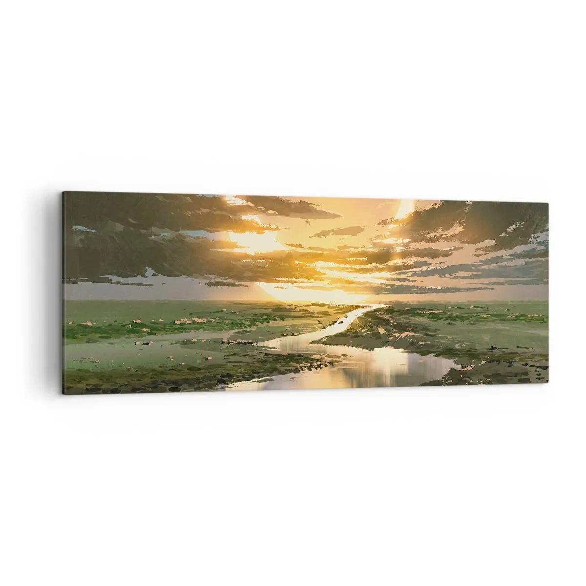 Tablou pe pânză - Undeva într-o galaxie foarte, foarte îndepărtată - 140x50 cm