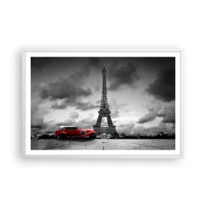Poster în ramă albă - Nu cu mult timp în urmă, la Paris - 91x61 cm