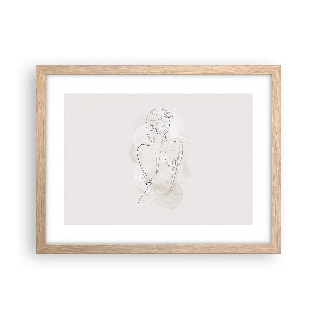 Poster în ramă de stejar deschis - Ca un instrument sensibil - 40x30 cm