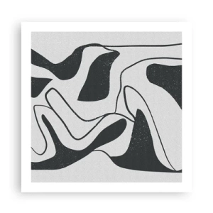 Poster - Distracție abstractă în labirint - 60x60 cm
