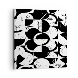 Tablou pe pânză - Albul e alb și negrul e negru - 50x50 cm