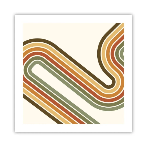 Poster - Cu zigzag până la destinație - 50x50 cm