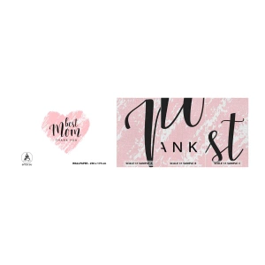 Mostră tapet Premium Canvas - Întotdeauna la momentul potrivit - inima, Dragoste, Ziua Mamei - 100x30 cm