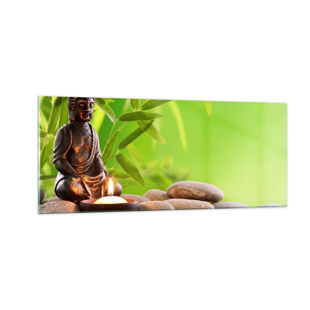 Tablou pe sticlă - Viața este frumoasă - 100x40 cm