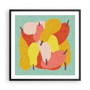 Poster în ramă neagră - Gustă soarele de vară - 60x60 cm