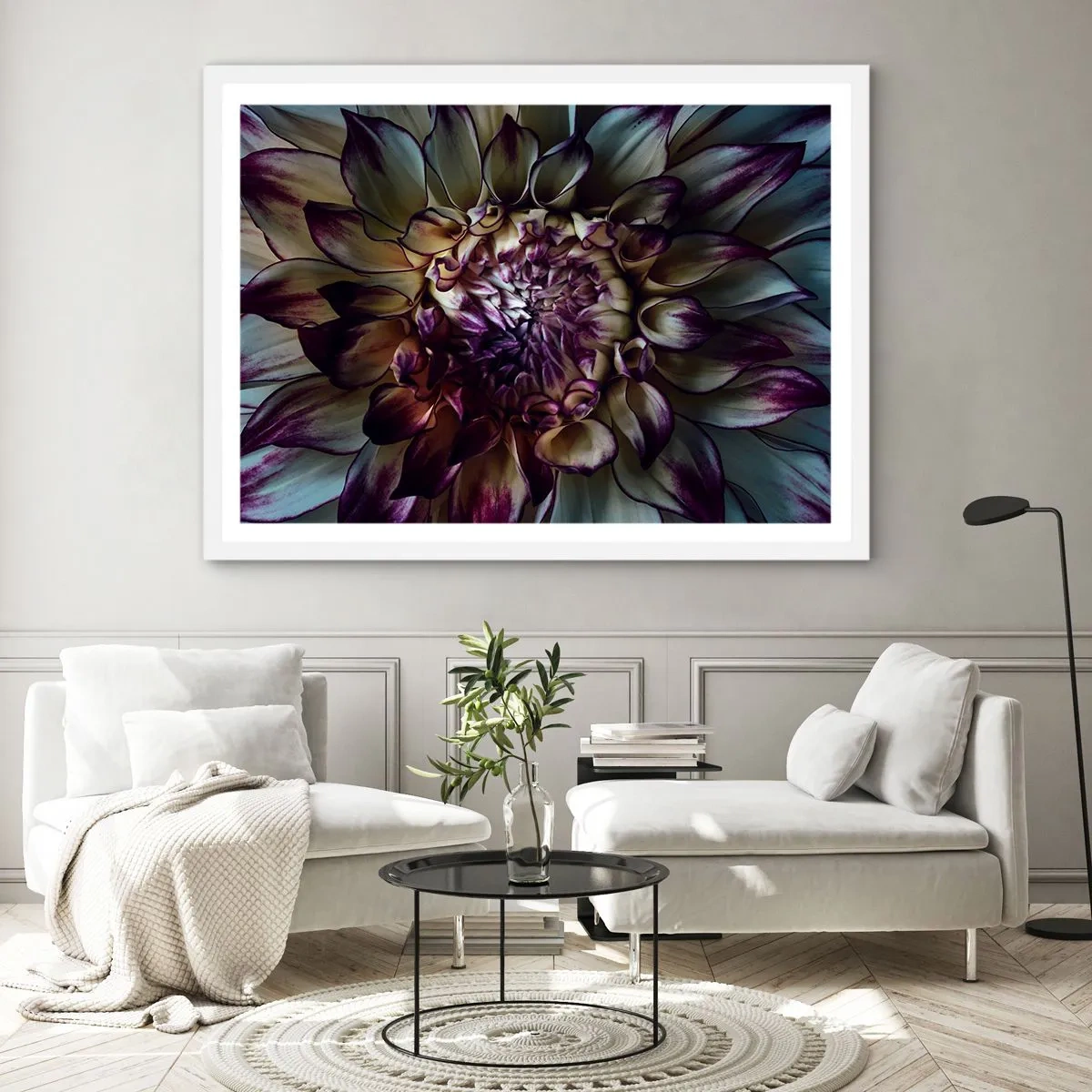 Poster în ramă albă - Înflorirea tinereții - 91x61 cm