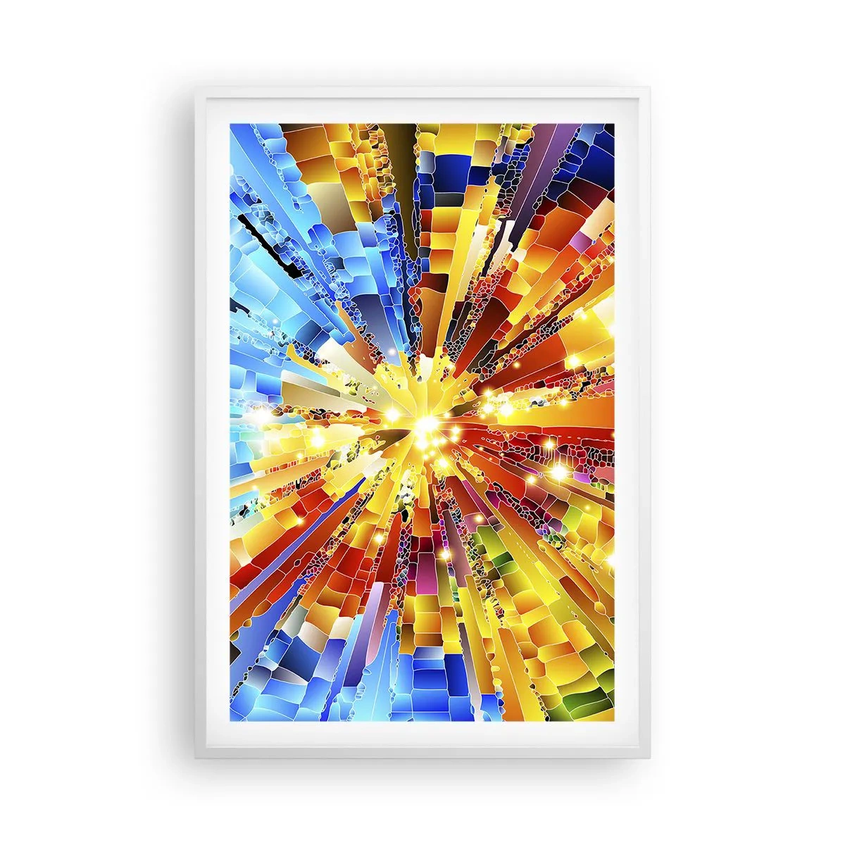 Poster în ramă albă - In medias res - 61x91 cm