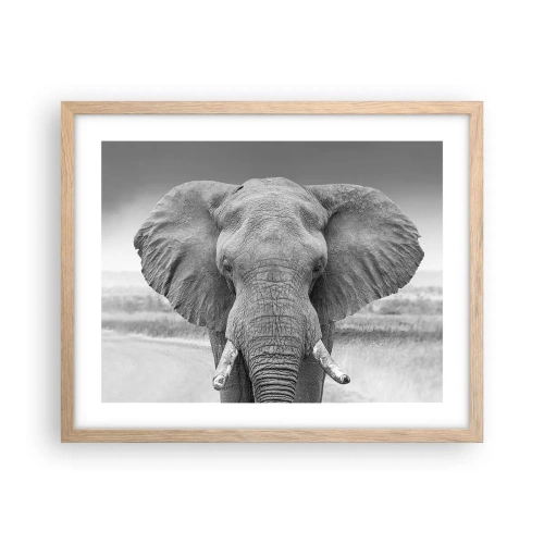 Poster în ramă de stejar deschis - Bun venit în lumea mea - 50x40 cm