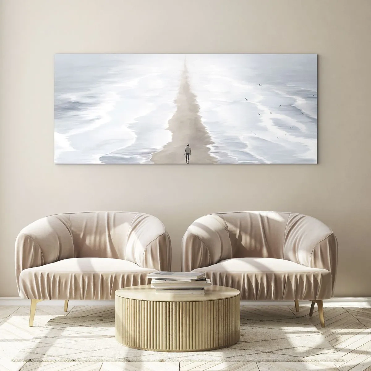 Tablou pe sticlă - Un viitor luminos - 100x40 cm
