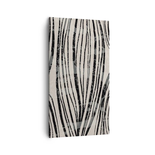 Tablou pe pânză - Deversare de linii - 45x80 cm
