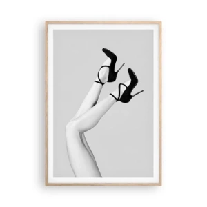 Poster în ramă de stejar deschis - Cu susul în jos - 70x100 cm