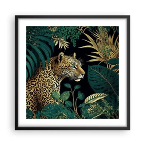 Poster în ramă neagră - Domnitorul junglei - 50x50 cm