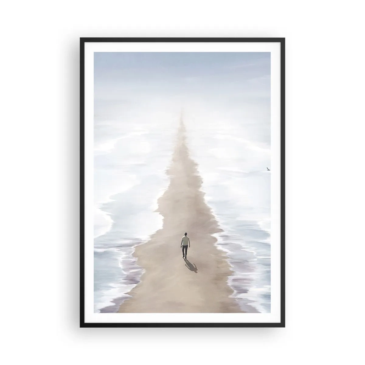 Poster în ramă neagră - Un viitor luminos - 70x100 cm