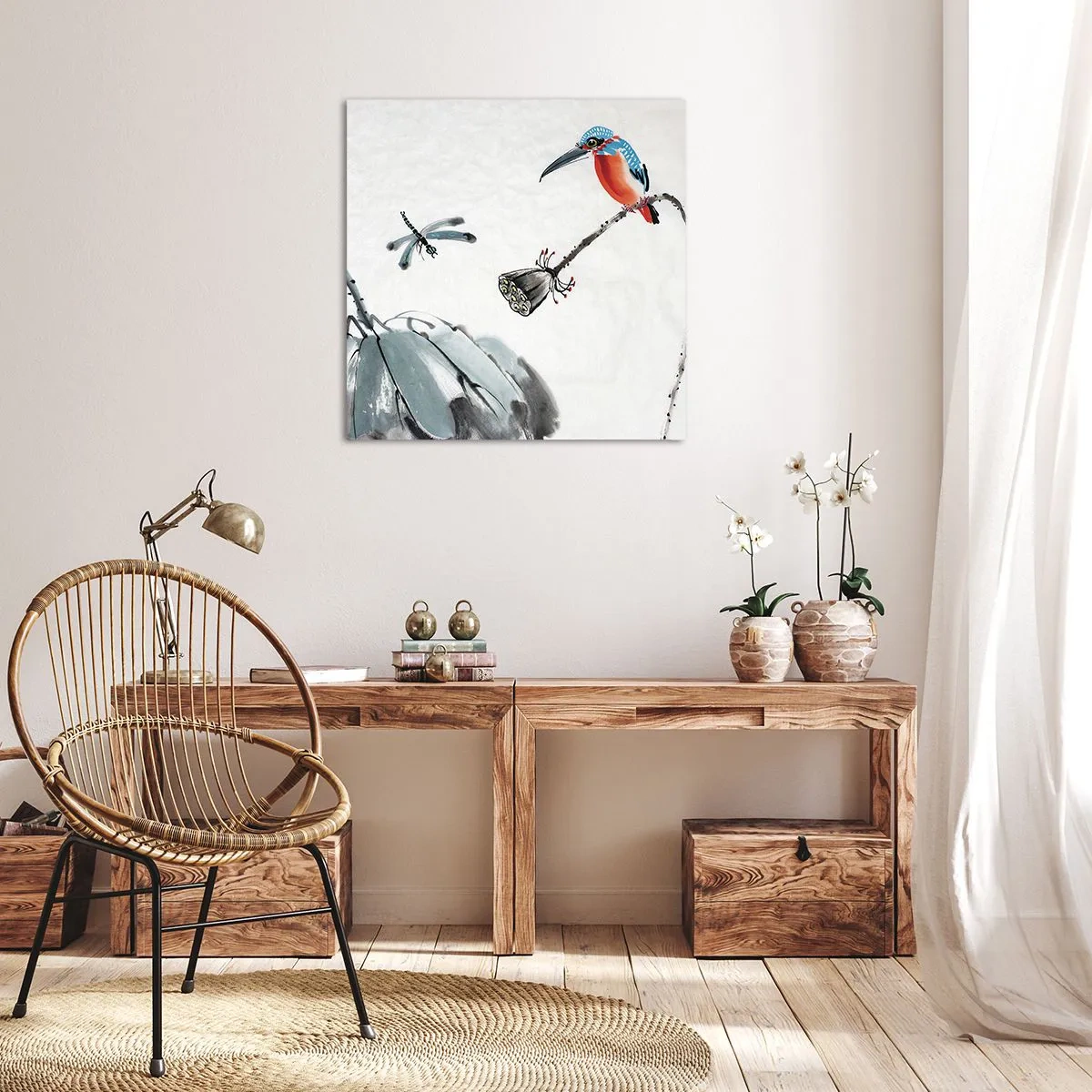 Tablou pe pânză - Viața de pajiște - 60x60 cm