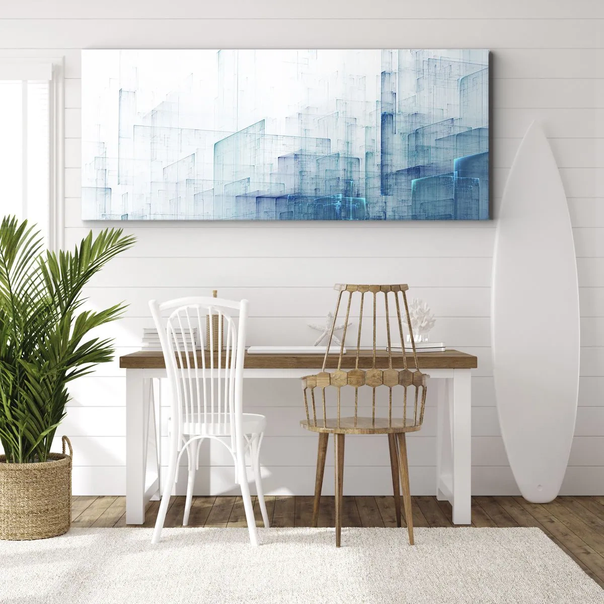 Tablou pe pânză - Cum a apărut spațiul - 100x40 cm
