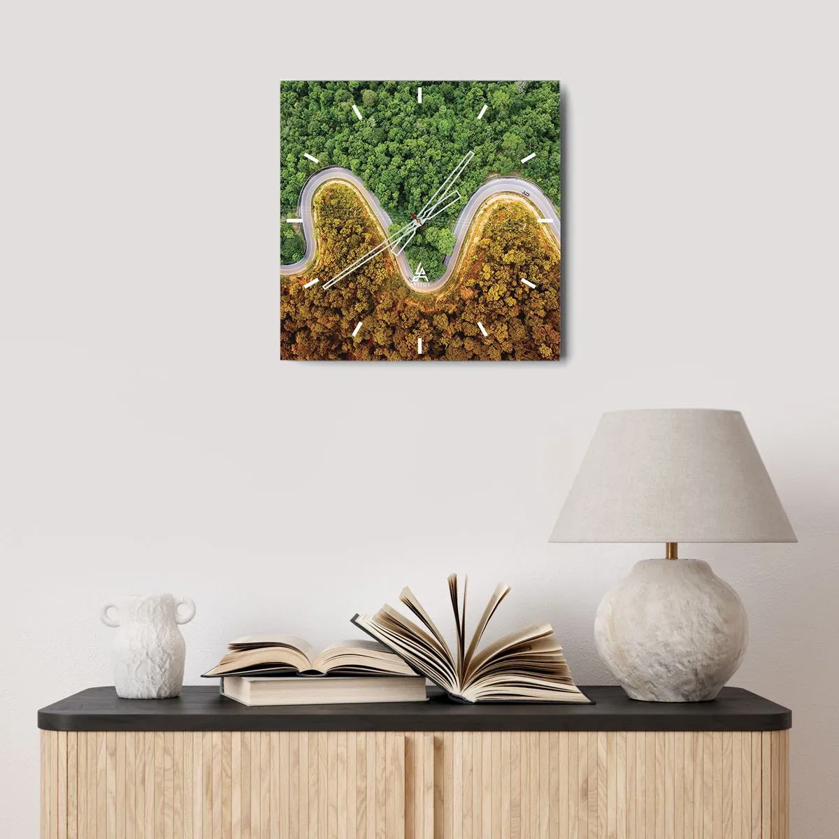 Ceas de perete - Ceas pe sticlă - Frontiere și defilee - 30x30 cm